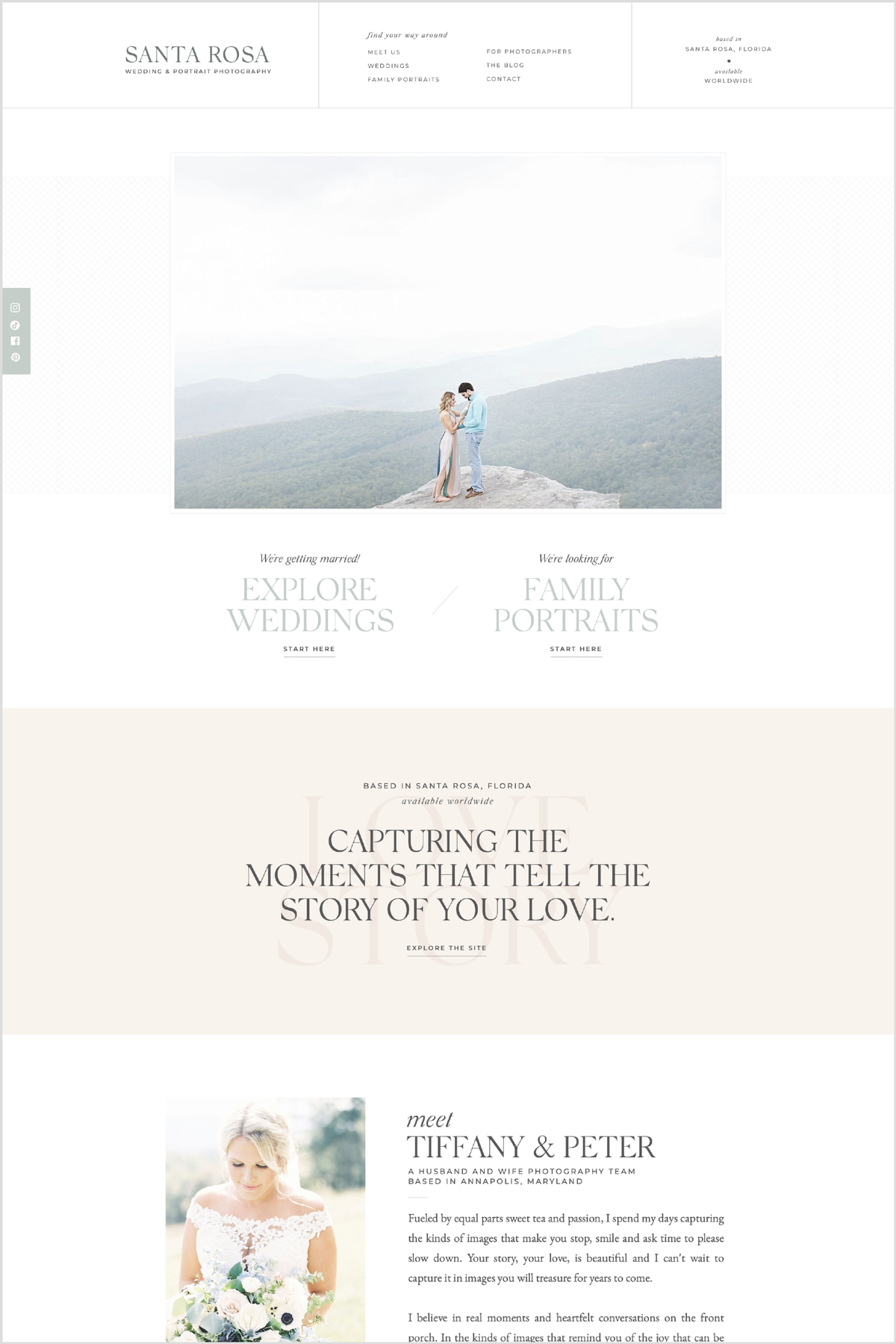 Santa Rosa - Showit Template